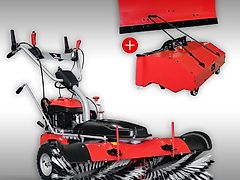 Jansen Kehrmaschine Jansen MKB-500E inkl. Schneeschild+Behälter+E-Starter