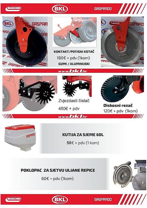 Gaspardo Maschio Magica MTR 8 BBX Hydraulisch verstelbar 45-75