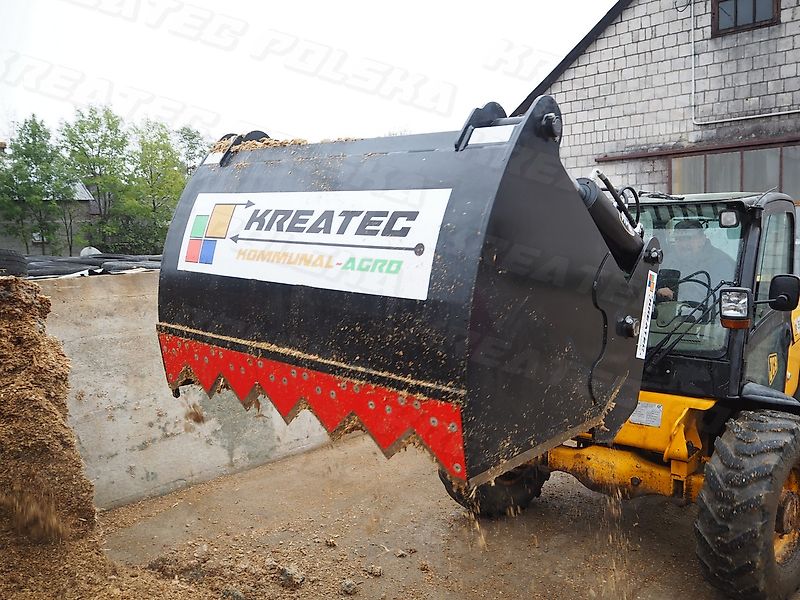 KREATEC Silageschneidzange / Silageschneider 1,6m, Zähne Hardox 500