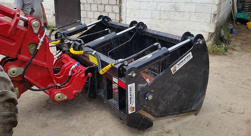 KREATEC Silageschneidzange / Silageschneider 1,6m, Zähne Hardox 500