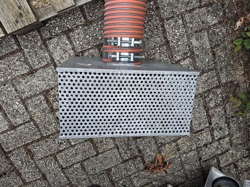 Bauer 5" zuigslang 6 meter met zuigkorf en Bauer 133 vaderdeel