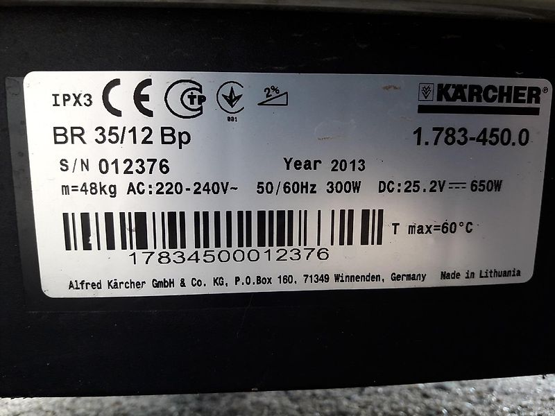 Kärcher BR 35/12 Bp Schrupp-Wischmaschine