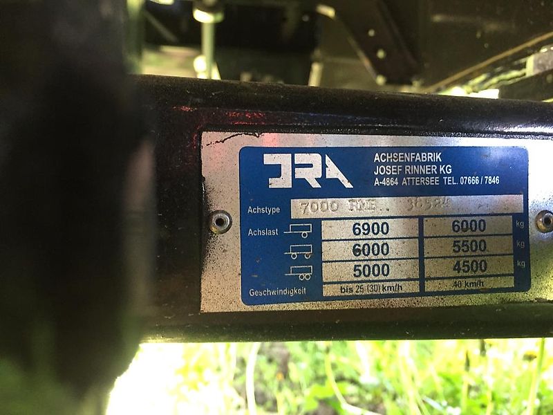 Brantner E 6040 Premium - mit abklappbaren Aufsatzwänden -- 500er Breitreifen ( 14 PLY)