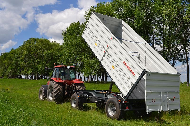 Kobzarenko 2-Achs Dreiseitenkipper 2 TSP21T inkl. Aufsatzbordwände 800 mm