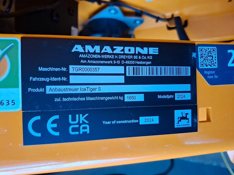 Amazone IceTiger S 740 Liter ISOBUS