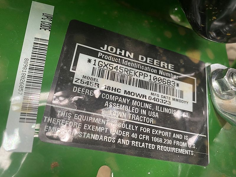 John Deere Z545R