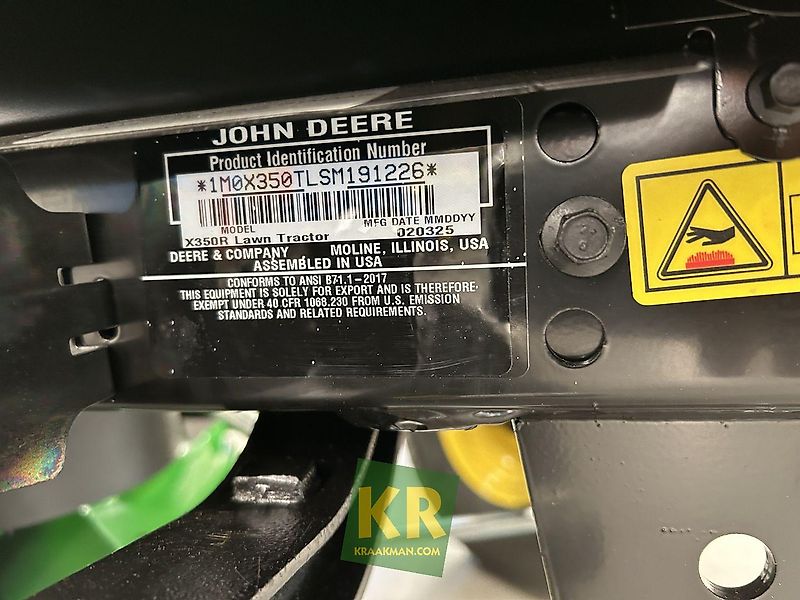 John Deere X350R #692561