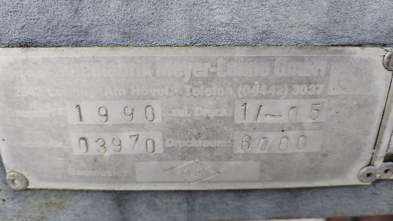 Meyer-Lohne Rekordia Güllefass Wasserwagen 6000 Liter Vakumkompressor Güllewagen 6000 Liter Wassefass 6000 Liter zum Wässern von Anpflanzungen Tandemachse