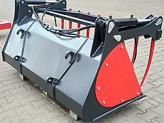 Silagegreifer / Greifschaufel / 1.2-2.4 mit eingeschraubten Zinken – Für Mist, Silage und organische Materialien