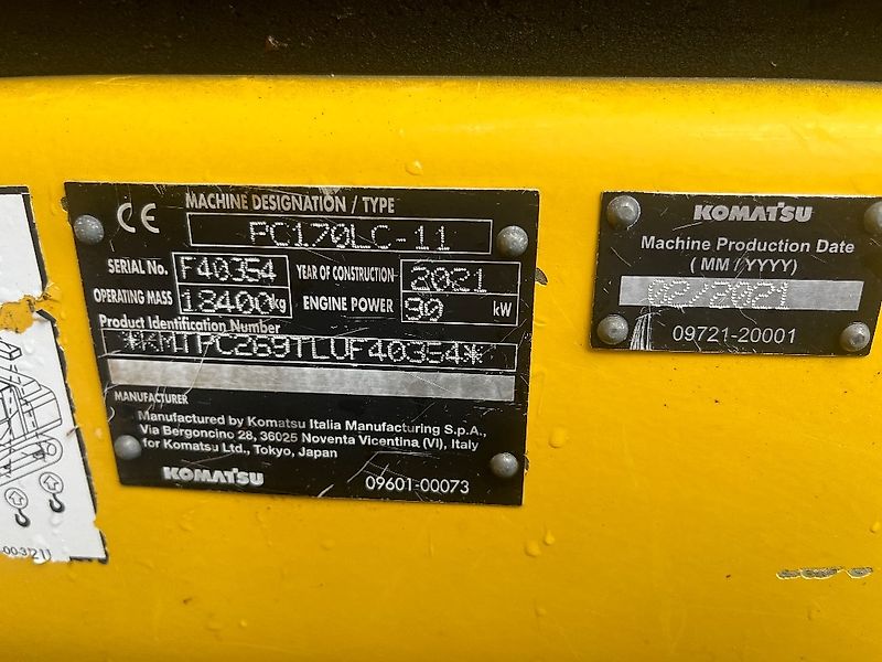 Komatsu PC 170 LC / Metsävarusteltu, Hyvä alakerta!